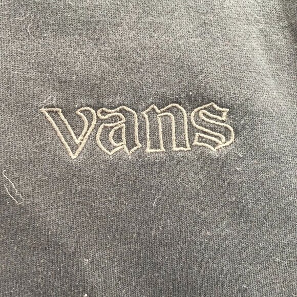Vans Mens Sweatshirt Small Crewneck Long Sleeve Black Graphic Top Pullover Y2K - Picture 7 of 15